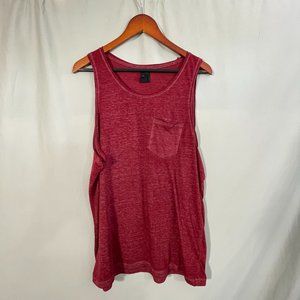H&M Men's Red Medium Burnout Tank